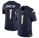 Men's Los Angeles Chargers #1 Quentin Johnston Navy 2025 F.U.S.E. Alternate Vapor Limited Football Stitched Jersey