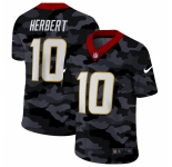 Men's Los Angeles Chargers #10 Justin Herbert Camo 2020 Nike Limited Jersey