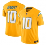 Men's Los Angeles Chargers #10 Justin Herbert Gold 2025 F.U.S.E. AlternateVapor Limited Football Stitched Jersey