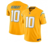 Men's Los Angeles Chargers #10 Justin Herbert Gold 2025 F.U.S.E. AlternateVapor Limited Football Stitched Jersey