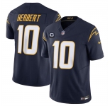 Men's Los Angeles Chargers #10 Justin Herbert Navy 2024 F.U.S.E. With 4-Star C Patch Vapor Untouchable Limited Stitched Jersey
