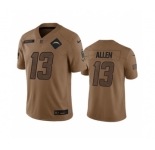 Men's Los Angeles Chargers #13 Keenan Allen 2023 Brown Salute To Service Limited Football Stitched Jersey