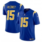Men's Los Angeles Chargers #15 Ladd McConkey Royal 2024 Draft Vapor Limited Football Stitched Jersey
