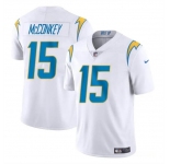 Men's Los Angeles Chargers #15 Ladd McConkey White 2024 Draft Vapor Limited Football Stitched Jersey