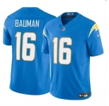 Men's Los Angeles Chargers #16 Casey Bauman Blue 2024 F.U.S.E. Vapor Limited Football Stitched Jersey