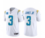 Men's Los Angeles Chargers 2022 #3 Derwin James Jr. White With 2-star C Patch Vapor Untouchable Limited Stitched Jersey