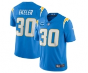 Men's Los Angeles Chargers 2022 #30 Austin Ekeler Blue With 2-star C Patch Vapor Untouchable Limited Stitched NFL Jerse