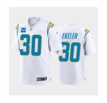 Men's Los Angeles Chargers 2022 #30 Austin Ekeler White With 2-star C Patch Vapor Untouchable Limited Stitched NFL Jersey