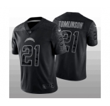 Men's Los Angeles Chargers #21 LaDainian Tomlinson Black Reflective Limited Stitched Football Jersey