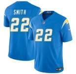 Men's Los Angeles Chargers #22 Genesis Smith Blue 2026 F.U.S.E. Vapor Limited Football Stitched Jersey