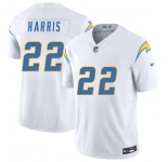 Men's Los Angeles Chargers #22 Najee Harris White 2025 F.U.S.E. Vapor Limited Football Stitched Jersey
