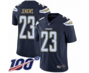 Men's Los Angeles Chargers #23 Rayshawn Jenkins Navy Blue Team Color Vapor Untouchable Limited Player 100th Season Football Jersey