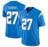 Men's Los Angeles Chargers #27 J.K. Dobbins Blue 2024 F.U.S.E Vapor Limited Stitched Football Jersey