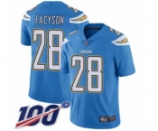 Men's Los Angeles Chargers #28 Brandon Facyson Electric Blue Alternate Vapor Untouchable Limited Player 100th Season Football Jersey