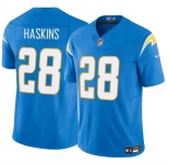 Men's Los Angeles Chargers #28 Hassan Haskins Blue 2024 F.U.S.E Vapor Limited Stitched Football Jersey