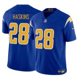 Men's Los Angeles Chargers #28 Hassan Haskins Royal 2024 F.U.S.E Vapor Limited Stitched Football Jersey