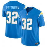 Men's Los Angeles Chargers #32 Jaret Patterson Blue 2025 F.U.S.E. Vapor Limited Football Stitched Jersey