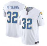 Men's Los Angeles Chargers #32 Jaret Patterson White 2025 F.U.S.E. Vapor Limited Football Stitched Jersey