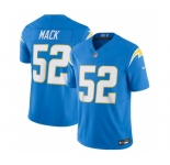 Men's Los Angeles Chargers #52 Khalil Mack Blue 2023 F.U.S.E. Vapor Untouchable Limited Stitched Jersey