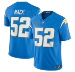 Men's Los Angeles Chargers #52 Khalil Mack Blue 2024 F.U.S.E. With 4-Star C Patch Vapor Untouchable Limited Stitched Jersey