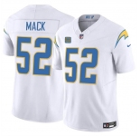 Men's Los Angeles Chargers #52 Khalil Mack White 2024 F.U.S.E. With 4-Star C Patch Vapor Untouchable Limited Stitched Jersey