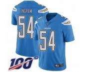 Men's Los Angeles Chargers #54 Melvin Ingram Electric Blue Alternate Vapor Untouchable Limited Player 100th Season Football Jersey