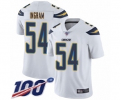 Men's Los Angeles Chargers #54 Melvin Ingram White Vapor Untouchable Limited Player 100th Season Football Jersey