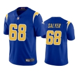 Men's Los Angeles Chargers #68 Jamaree Salyer Royal Vapor Untouchable Limited Stitched Jersey