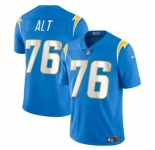 Men's Los Angeles Chargers #76 Joe Alt Light Blue Vapor Limited Football Stitched Jersey
