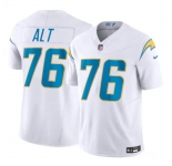 Men's Los Angeles Chargers #76 Joe Alt White 2024 Draft F.U.S.E. Vapor Limited Football Stitched Jersey
