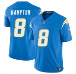 Men's Los Angeles Chargers #8 Omarion Hampton Blue 2025 F.U.S.E. Vapor Limited Football Stitched Jersey