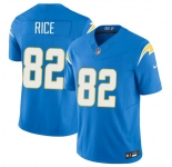 Men's Los Angeles Chargers #82 Brenden Rice Light Blue 2024 Draft F.U.S.E. Vapor Limited Football Stitched Jersey