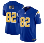 Men's Los Angeles Chargers #82 Brenden Rice Royal 2024 Draft F.U.S.E. Vapor Limited Football Stitched Jersey