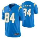 Men's Los Angeles Chargers #84 Gerald Everett Blue Vapor Untouchable Limited Stitched Jersey
