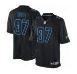Men's Los Angeles Chargers #97 Joey Bosa Limited Black Rush Impact Football Jersey