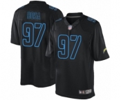 Men's Los Angeles Chargers #97 Joey Bosa Limited Black Rush Impact Football Jersey