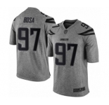 Men's Los Angeles Chargers #97 Joey Bosa Limited Gray Gridiron Football Jersey