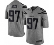 Men's Los Angeles Chargers #97 Joey Bosa Limited Gray Gridiron Football Jersey