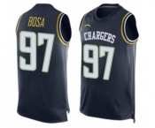 Men's Los Angeles Chargers #97 Joey Bosa Limited Navy Blue Player Name & Number Tank Top Football Jersey