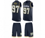 Men's Los Angeles Chargers #97 Joey Bosa Limited Navy Blue Tank Top Suit Football Jersey