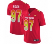 Men's Los Angeles Chargers #97 Joey Bosa Limited Red 2018 Pro Bowl Football Jersey