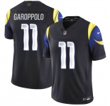 Men's Los Angeles Rams #11 Jimmy Garoppolo Black 2025 F.U.S.E. “Rivalries” Vapor Limited Football Stitched Jersey