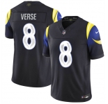 Men's Los Angeles Rams #8 Jared Verse Black 2025 F.U.S.E. “Rivalries” Vapor Limited Football Stitched Jersey