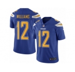 Men's Nike Los Angeles Chargers #12 Mike Williams Limited Electric Blue Rush NFL Jersey