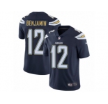 Men's Nike Los Angeles Chargers #12 Travis Benjamin Vapor Untouchable Limited Navy Blue Team Color NFL Jersey