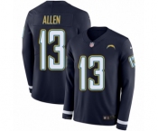 Men's Nike Los Angeles Chargers #13 Keenan Allen Limited Navy Blue Therma Long Sleeve NFL Jersey