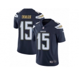 Men's Nike Los Angeles Chargers #15 Dontrelle Inman Vapor Untouchable Limited Navy Blue Team Color NFL Jersey