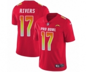 Men's Nike Los Angeles Chargers #17 Philip Rivers Limited Red AFC 2019 Pro Bowl NFL Jersey