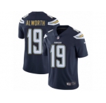 Men's Nike Los Angeles Chargers #19 Lance Alworth Vapor Untouchable Limited Blue NFL Jersey