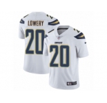Men's Nike Los Angeles Chargers #20 Dwight Lowery Vapor Untouchable Limited White NFL Jersey